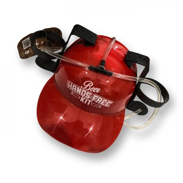 Αποκριάτικο Καπέλο Κόκκινο Πάρτυ με Θήκες για Μπύρες
